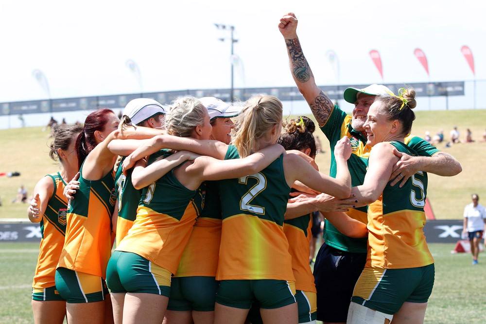 Players celebrating together
