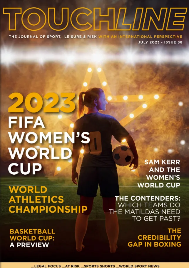 Touchline magazine cover: 2023 FIFA Women's World Cup preview